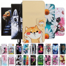 Redmi9 for Casa Xiaomi Redmi 9 9A 9C Case Redmi 9a Note 9S Note 9 Pro Max Funda Fashion Cute Painted Leather Magnetic Flip Cover