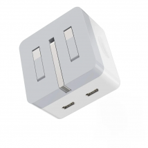 40W Dual USB C Port Fast Charger Foldable Type C Wall Charger Block For iPhone 15 14 Pro Max 12 13 iPad Power Adapter UK Plug