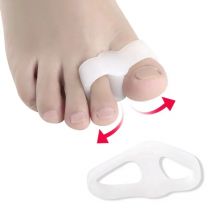 1Pair Interdigital Corrector Foot Massage Toe Separator Thumb Gel Bunion Hallux Valgus Care Protector Orthopedic Pedicure Tools