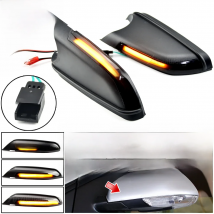For VW Volkswagen Polo mk4 9N3 FL Vento Skoda Octav 2X Led Side Wing Mirrors Dynamic Turn Signal Light Indicator Repeater Lamp