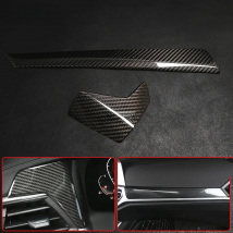 For BMW 3 4 Series G20 G21 G28 G22 G23 G26 2019 2020 2021 Car Interior Central Control Dashboard Panel Trim Real Carbon Fiber
