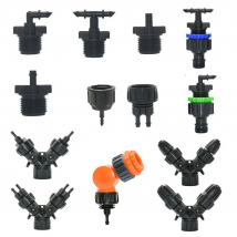 1/2/4-way Garden Tap 1/4" Hose Barb Connector 4/7 8/11 16mm Water Pipe Joint 1/2" 1" 3/4" Male Female Thread Adapter