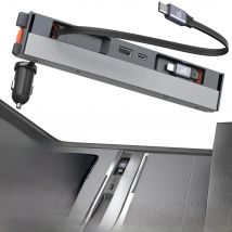 For Tesla Model Y Juniper 2025 Retractable Center Console USB Hub Model 3 Highland Phone Charger Fast Charging Docking Station