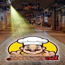 LED HD Outdoor IP67 Waterproof Image Projector Custom Gobo Rotary Or Static Laser Logo Street Advertising Projector