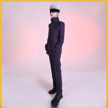 SBluuCosplay Anime Satoru Gojo Cosplay Costume Halloween Outfit Carnival Uniforms Custom Made