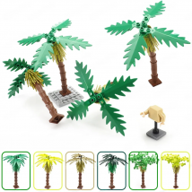 Palm Tree Building Blockmoc Plant Assembly Figures Trees Tropical Forest Scenes Street View Jungle War Model Child Diy Gift Toys