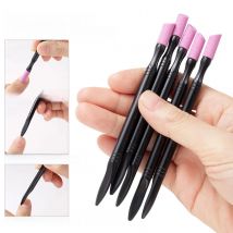 1/5PCS Quartz Pen Nail  Cuticle Pushers Nail Polish Manicure Stick Nail Files Grinding Pen Dead Skin Remover for Natural Nail
