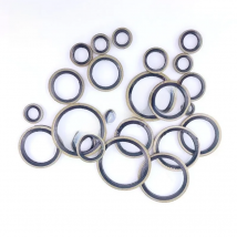 20/50Pcs M5 M6 M8 M10 M12 M14 M16  to M30 High Pressure Hydraulic Pipe Seal Pad Rubber Metal Shim Seal Gasket NBR Metal washer