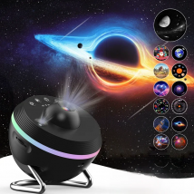 12 IN 1 Galaxy Star Projector with Meteor Ultra Clear Night Light Lamp Rotary Space Ball Planetarium Projector Lights for Kids G
