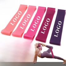 Latex Resistance Bands Custom Logo Hip Exercise Loop Pilates Sport Rubber Booty Bands Fitness Pull Up Workout Equipment