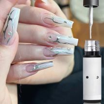 5ml Gold Silver Rose Metallic Liner Gel Nail Polish Super Bright Line Graffiti Painting Stripe Gel Mirror Effect UV Gel Varnish