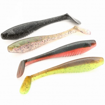 13cm Swimbait 4pcs Soft Bait 8 Colors Premium Fishing Accessories with UV Glow Soft Lure 5.1 inch 17g Soft Bait Swing Shad Lure