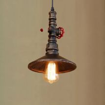 Loft Vintage Retro Lamps Water Pipe Chandelier Iron Bar Restaurant Industry Wind Cafe Aisle Stair Pendant Lamp