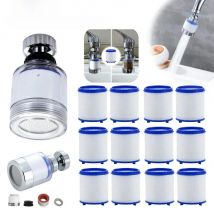 360 Degree Rotating Faucet Filters Bubbler Mount Anti-splash for Household Kitchen Bathroom Faucet Water Clean Filter Purifier