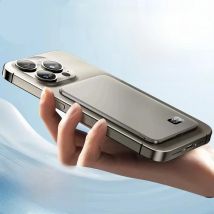 10000mAh Ultra Thin Power Bank for MagSafe,Magnetic Wireless Fast Charging MacSafe Portable Battery For iPhone Xiaomi Samsung