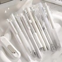 5Pcs Simplicity Fashion Gel Pen Set Solid Color Cute Quick Drying Neutral Pens Lovely Student Stationery School Office Supplies