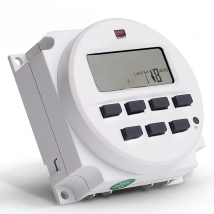 DC 12V 7 Days Weekly Programmable Digital Timer Switch Time Relay Control 12 Volt in 12/24 Hours Format Clock with Countdown OFF