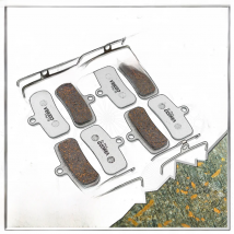 4 Pair, Bicycle Disc Brake Pads for SHIMANO M8120 M7120 MT520 MT420 Saint M810 M820 ZEE M640 and Bengal; Alu-Alloy EX Plus