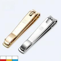 THREE SEVEN 1Pc Large-size Nail Clippers Trimmers 14K Gold-plated H-Carbon Steel Pedicure Care Professional Nail Tools