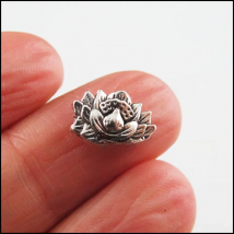 25 New Lotus Charms Tibetan Silver Tone Flower Spacer Beads 8.5x12mm