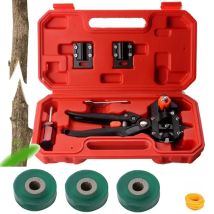 Professional Red Toolbox Grafting Pruner Garden Tool Farming Pruning Shears Scissor Fruit Tree Vaccination Secateurs With Tape