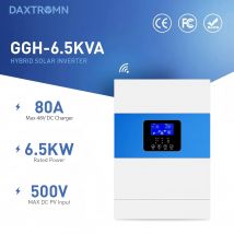 Daxtromn 6.5KVA inverter solare MPPT 80A AC 220V DC 48VDC 500VDC ingresso fotovoltaico 5000W inverter ibrido a onda sinusoidale pura 5.5KW