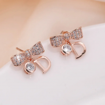 Japanese Korean Fashion Delicacy High Quality Lettered D Ear Stud Friends Banquet Wear BEEKING WOMEN'S Jewelry Earrings 2022