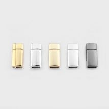 10pcs Magnetic Clasp Jewelry Accessories Flat Buckle For 5mm 6mm Flat Cord DIY Necklace Bracelet Connector Making Material