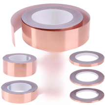 20M 25M Copper Tape Snail Adhesive EMI Shielding Conductive Adhesive Foil Tape for Stained Glass Paper Circuit Electrical Repair