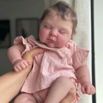 49cm Reborn Baby Doll Felicia Lifelike Hand Rooted Hair Reborn Dolls Lovely Baby Doll Gift For Children