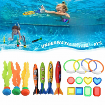 Kids Summer Shark Rocket Throwing Toy Swimming Pool Dive Game Water Fun Games Pool Toys Baby Water Educational Bath Toys Gifts
