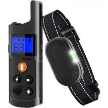 Rechargeable Electric Dog Shock Collar with 3 Training Modes - Shock Vibration And Beep for Large Medium Small Dogs