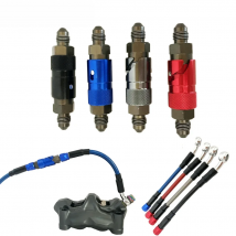 Universal AN3 Motorcycle Brake Line Hose Fluid Quick Release Connect Fitting Adapter Kit for Yamaha Kawasaki Honda