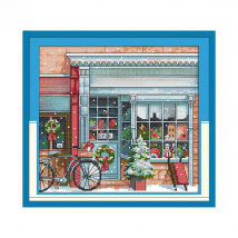 Gift toy shop Cross stitch kit 11CT 14CT count canvas printing cotton thread needle and thread embroidery children's room decor