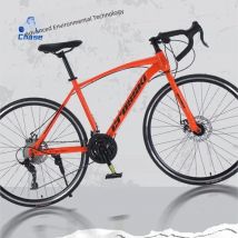 Chase 700C Kosaki Road Bike For Men And Women Road Bike Race Bike Bend Handle Bike Road Bike Dual Disc Brake Load Capacity 150kg