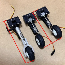 25g Retractable Landing Gear Servo with 36mm PU Wheel for 1.5-2Kg RC Hobby Plane Models Airplane DIY Fighter Model Spare Part