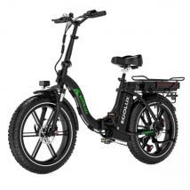KOOLUX BK6S PROS High-end version Duo-Batteries 48V 13AH+10AH 750W Folding E-Bike Hydraulic Brakes 20" Kenda TiresElectric Bike