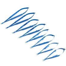 Barraquer Titanium alloy Needle Holder Without lock / With lock curved Ophthalmic surgical instrument