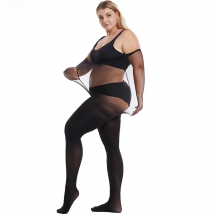 BONAS Spring 60D Tights  XXXL Pantyhose Elasticity Resistant Women Sexy Extra Plus Size Black Stockings 110kg  Collant Femme