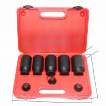 8pcs 1/2 Cr-Mo12 Angle Spline Socket Heavy-duty Tool 30-32-34-35-36mm H14-17-19 Pneumatic Impact Socket Set Mechanical Workshop