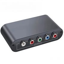 HDMI to RGB Component 5RCA YPbPr Video + R/L Audio Converter with Scaler HD 1080P Adapter for HDTV Monitor Projector