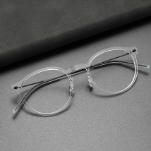 Retro Vintage Round Screwless Spectacles Titanium optical Glasses Frame Men Women myopia Prescription Eyeglasses frames eyewear