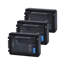 Tectra 3PCS/PACK VW-VBY100 VBY100 Li-ion Camera Battery for HC-V130 HC-V130K HC-V201 HC-V201K HC-V110 HC-V110K Camcorder