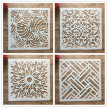 30*30 cm diy mandala stencils for woodcut painting, scrapbook wall art stamping decoration album embossed paper card 12 inches