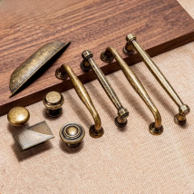 VARMSTUGA Zinc Alloy Old Blue Bronze Handle Classic European Cabinet Wardrobe Handle Antique Drawer Door Handle