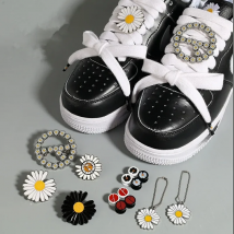Fashion Creative Little Daisy Shoelaces Men Women Shoelace Buckle Personality Printing Casual Basketball Shoes Laces Dropship