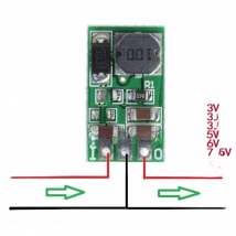 DC-DC DC 5-40V to 3V 3.3V 3.7V 5V 6V 7.5V 9V 12V 1A Buck Step Down Converter Module Voltage Regulator Board