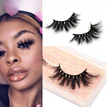 LEHUAMAO Eyelashes 3D Mink Eyelashes Criss-cross Strands Cruelty Free High Volume Mink Lashes Soft Dramatic Eye lashes E1 Makeup