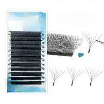Tbestt 3D/4D/5D/6D W Shape Lashes Extension Premade Volume Fan Natraul Soft Faux Mink Matte Black 6DW Eyelash Extensions