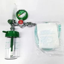 CGA540 Medical Oxygen Gas Pressure Regulator Diaphragm G5/8"BSP With Humidifier Bottle 4000psi